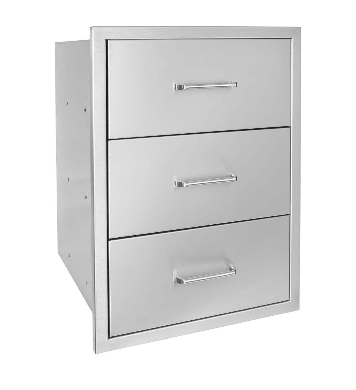 Wildfire triple drawer in stainless steel