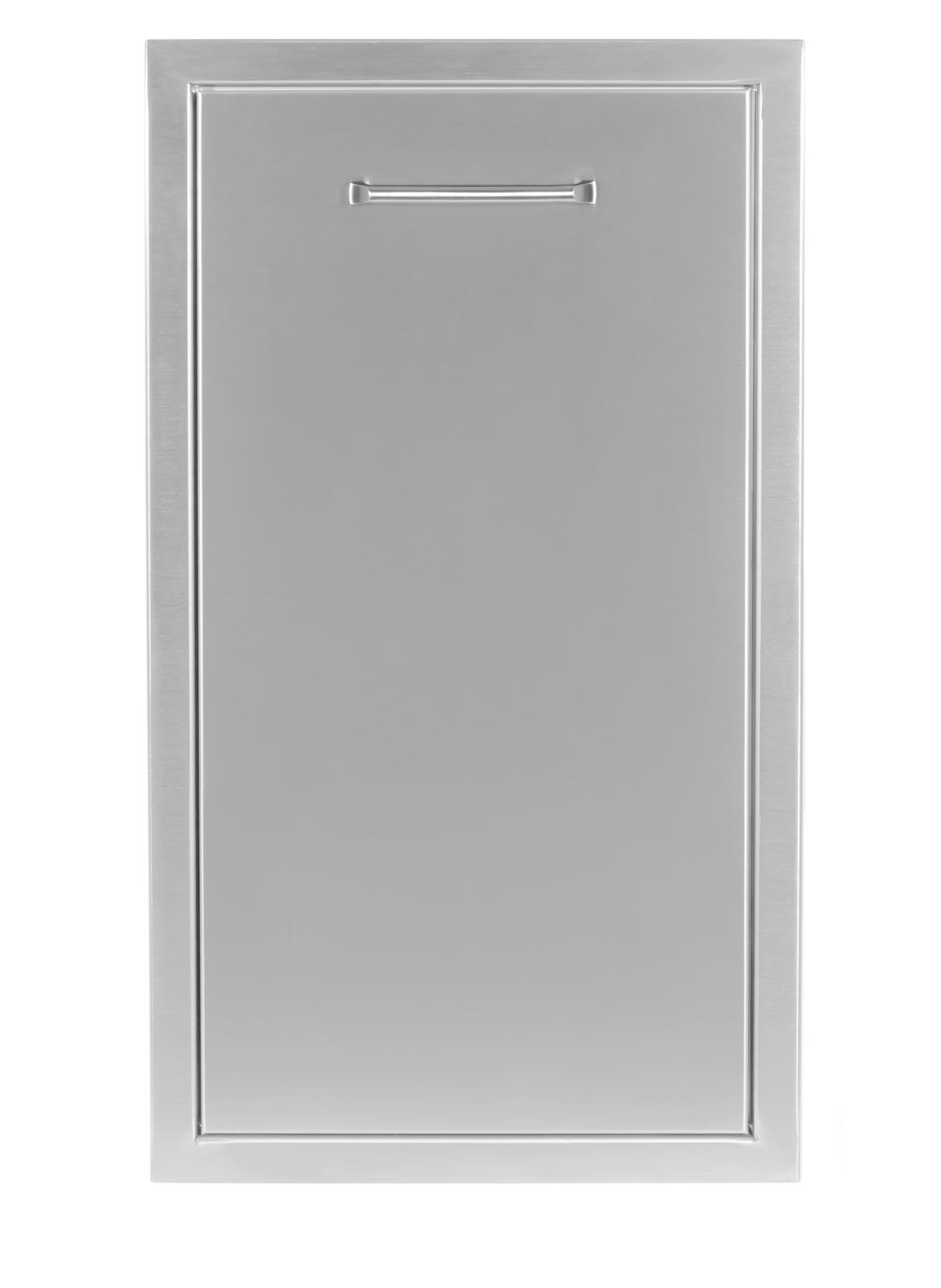 Wildfire pull-out trash drawer in stainless steel